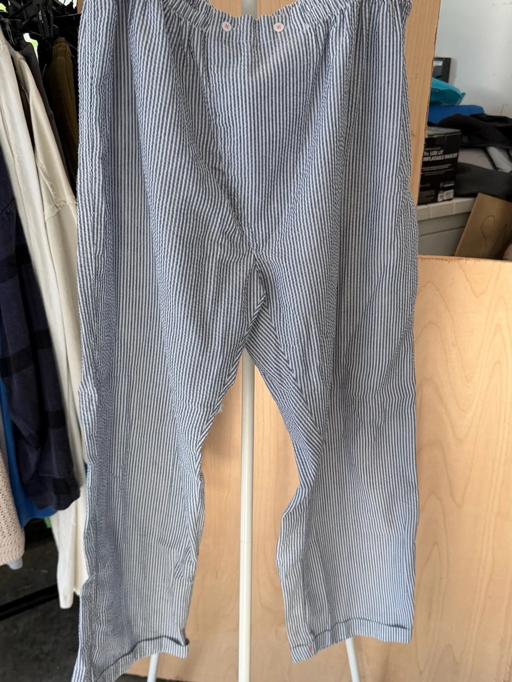 FREE PEOPLE INTIMATELY CLOUD TEN LOUNGE PANTS - NAVY COMBO